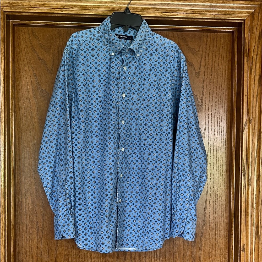 Cremieux Classic long sleeve print shirt.